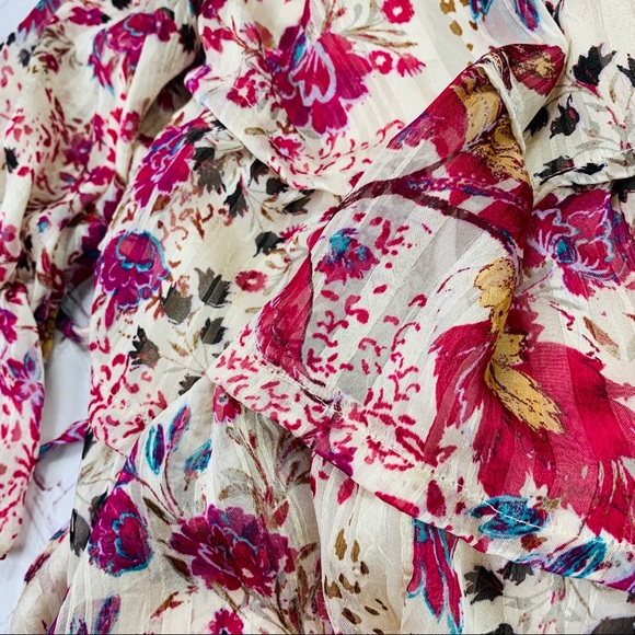 🚫KEEPING IT🚫🌺NWT🤩 |•FREE PEOPLE•| Size Small Flirty, Floral Dress🌺 - Picture 7 of 13